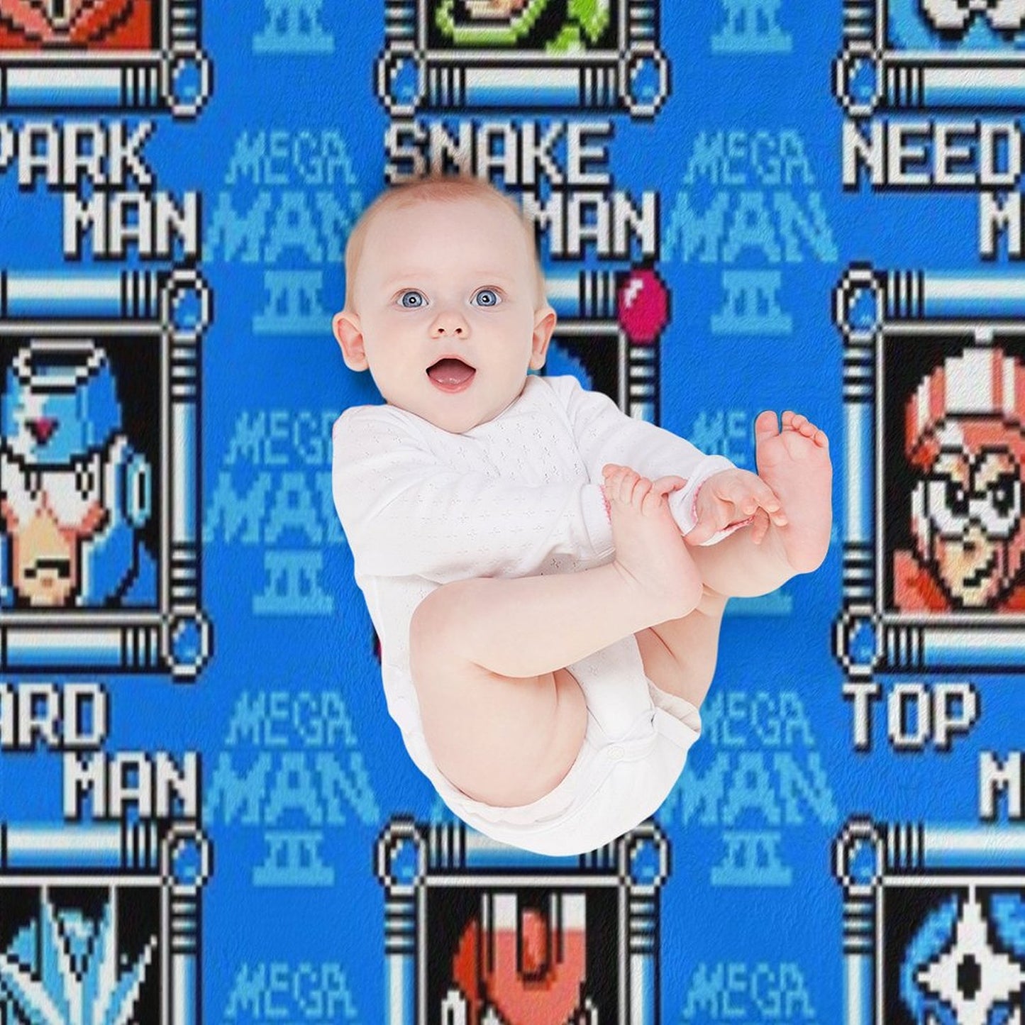 Megaman 3 Stage Select Throw Blanket