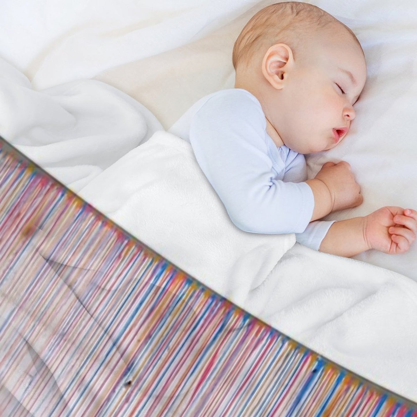 Banksy Umbrella Rainbow Happy Girl Throw Blanket