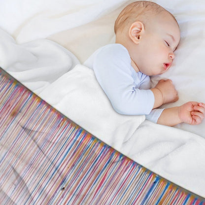 Banksy Umbrella Rainbow Happy Girl Throw Blanket