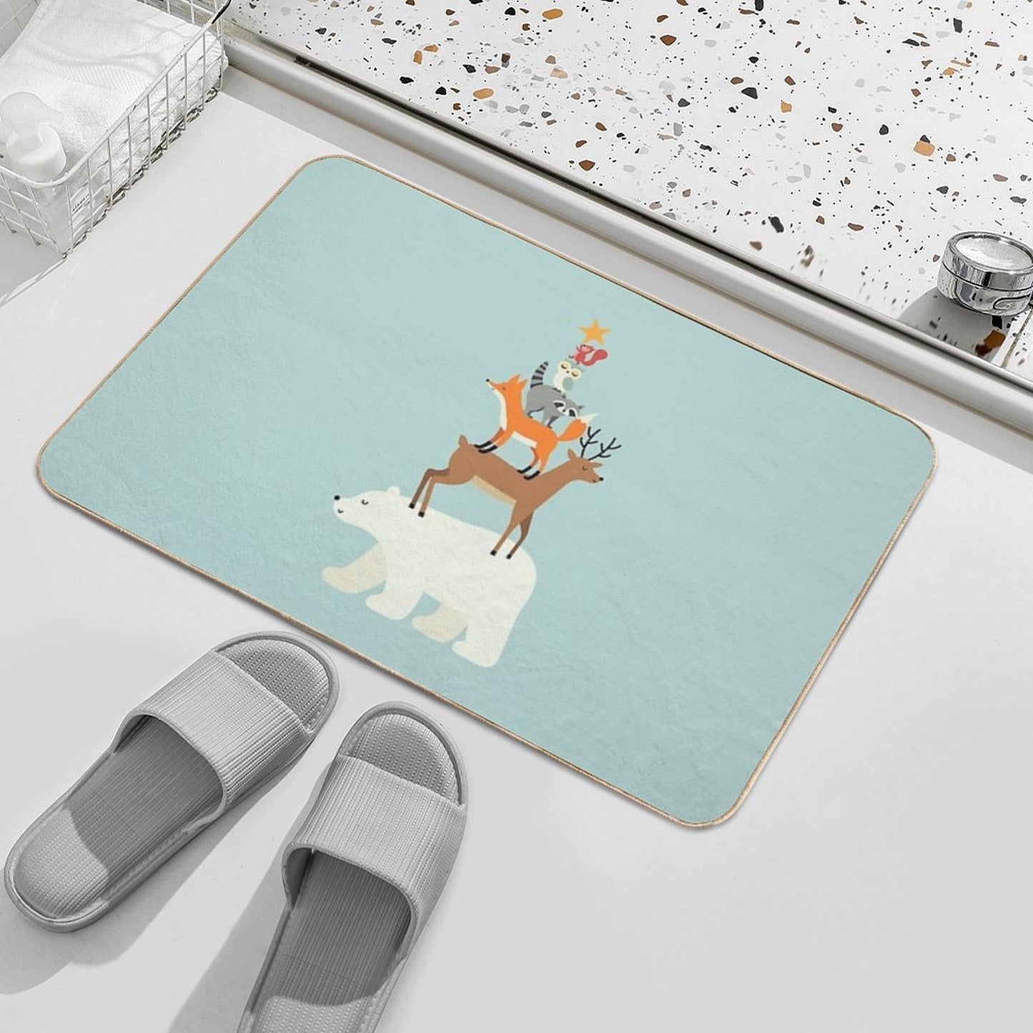 Picking Stars  Stain-Proof Bath Mat