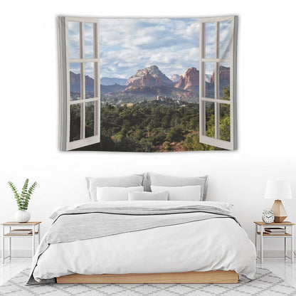 Sedona Window View Tapestry Tapestry