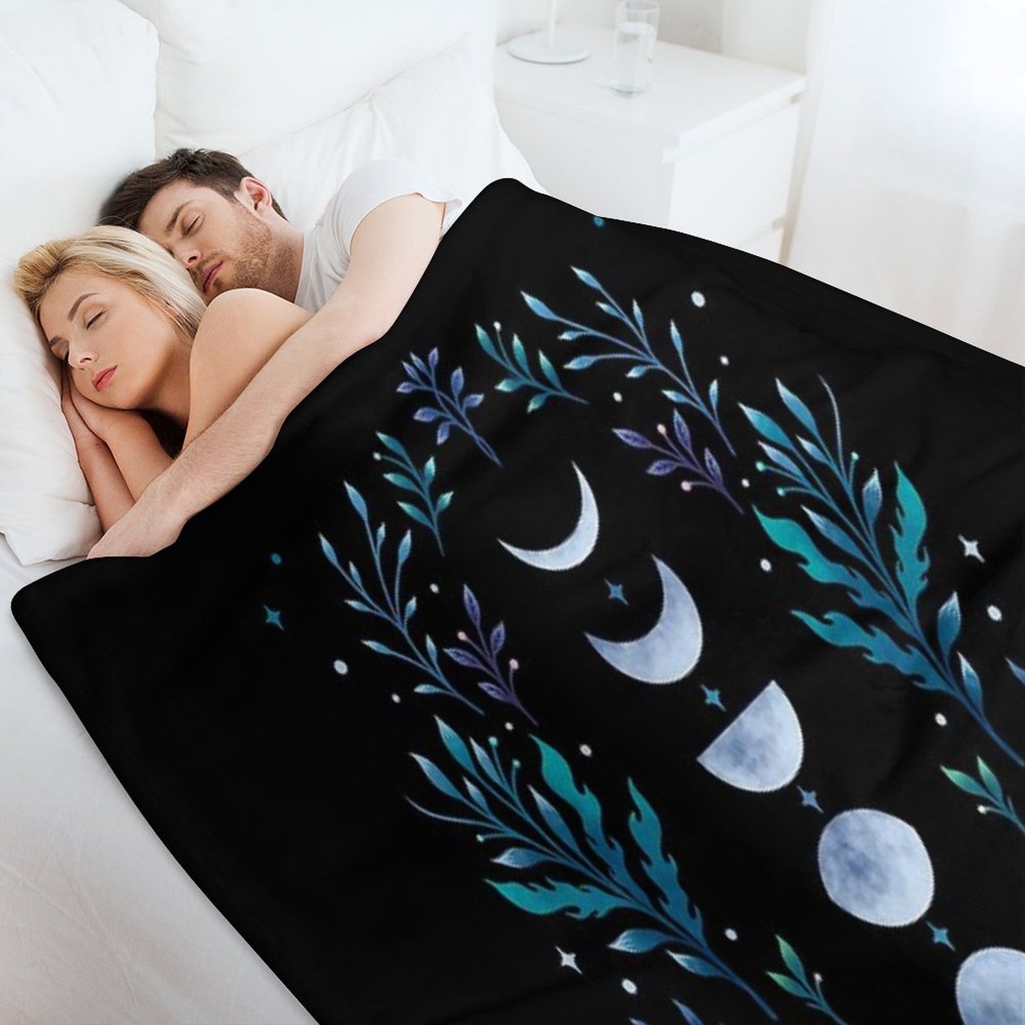 Moonlit Garden Throw Blanket