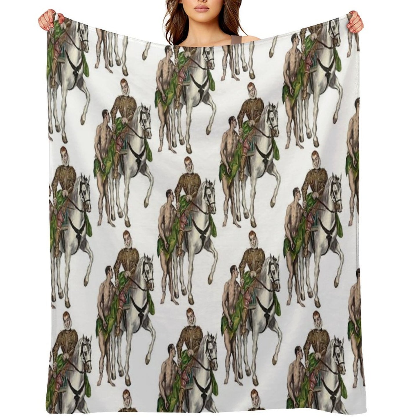 Saint Martin And The Beggar (16001614) by Greek 16th Century And El Greco Throw Blanket