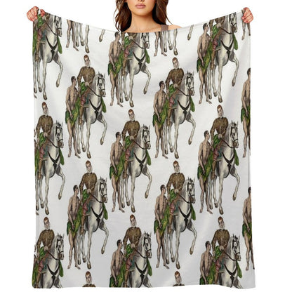 Saint Martin And The Beggar (16001614) by Greek 16th Century And El Greco Throw Blanket