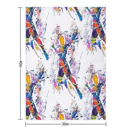 Badminton - Badminton Player - Badminton Smash Throw Blanket