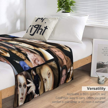 Celine Dion Collage Throw Blanket