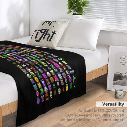 Geometry Dash Throw Blanket