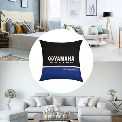 YAMAHA Race Linen Throw Pillow Cover