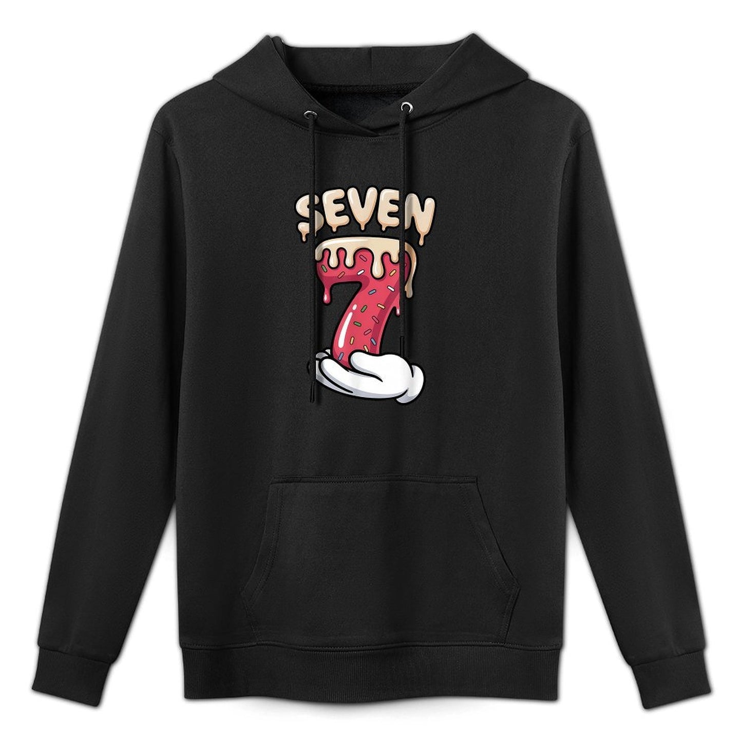 Six Seven Ice Cream Drip Cool Meme 67 Funny Number Breathable Fabric Hoodie
