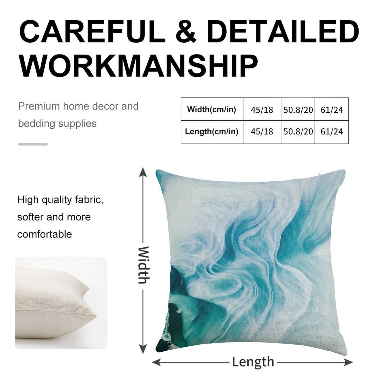 Marble Sandstone - Oceanic Linen Throw Pillow Cover