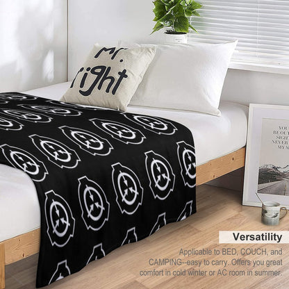 SCP Symbol (Black) Throw Blanket