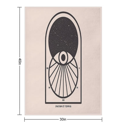 Space And Time Throw Blanket