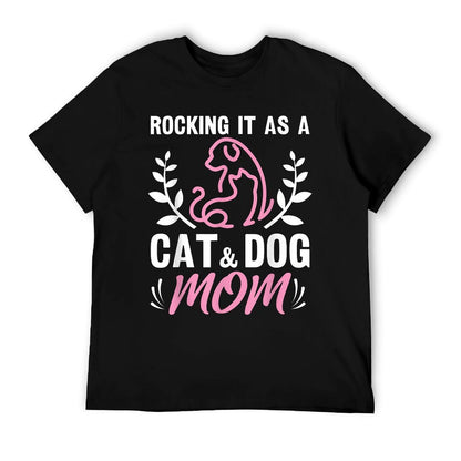 Cat And Dog Mom Fur Mama Mother&#39;s Day T-Shirt