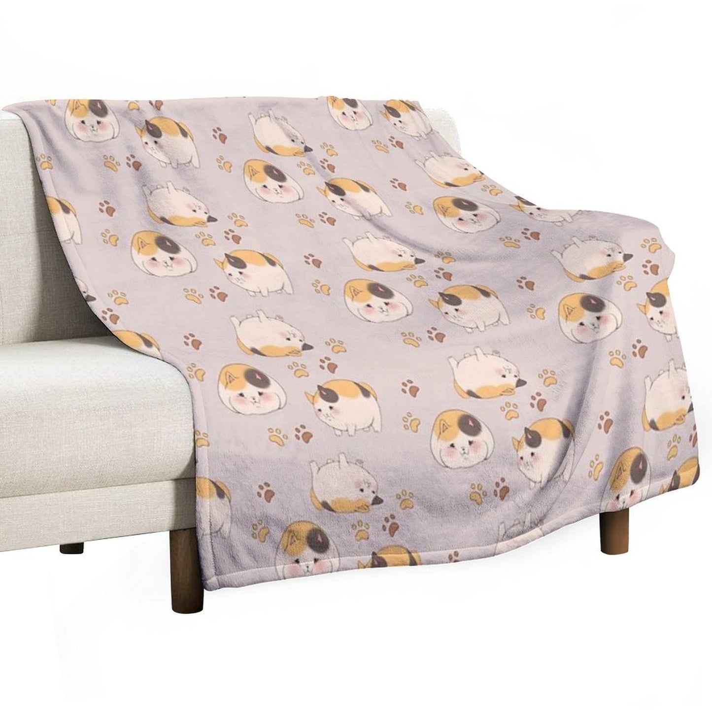 FFXIV - Fat Cats Throw Blanket