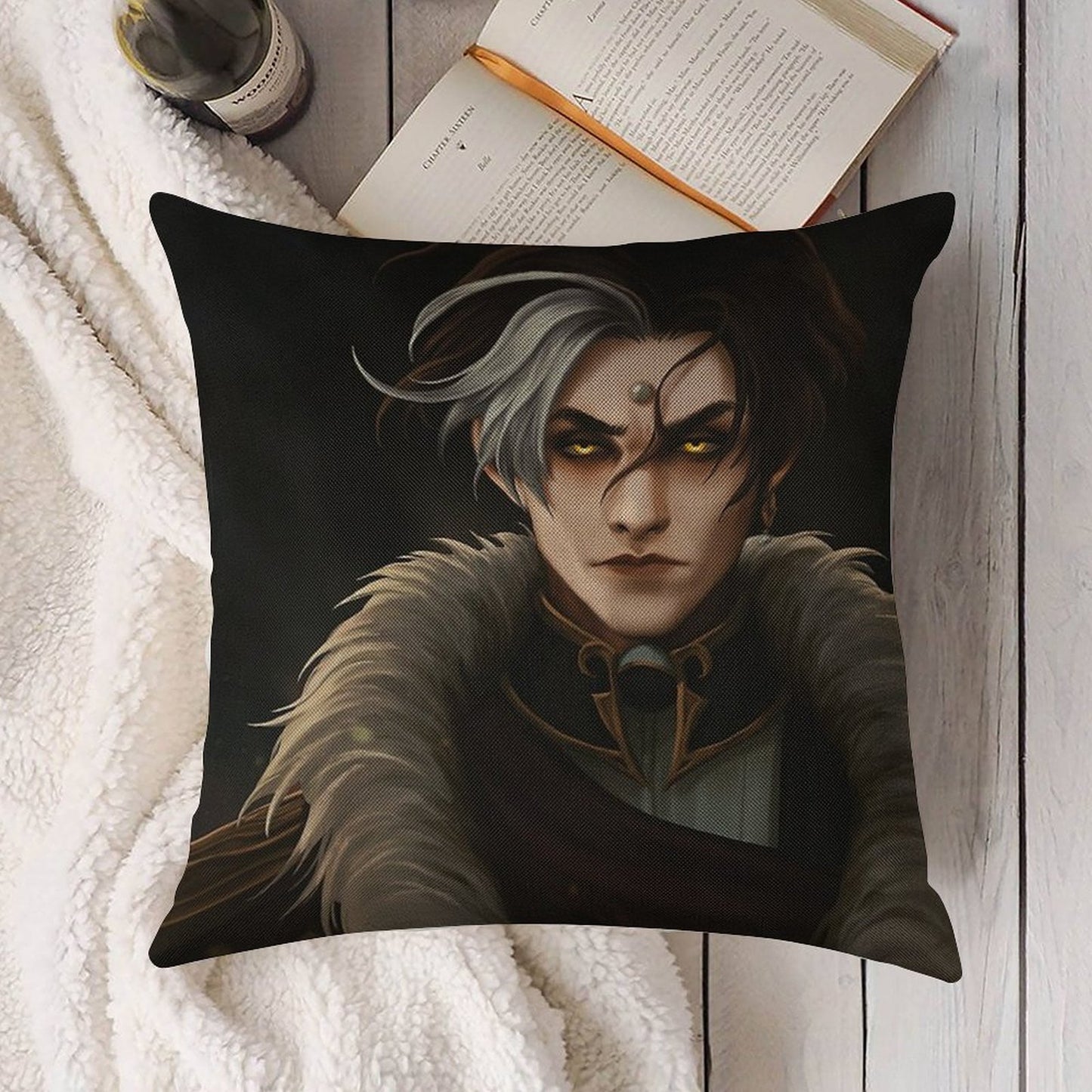 Emperor Linen Throw Pillow Cover