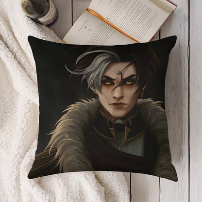 Emperor Linen Throw Pillow Cover