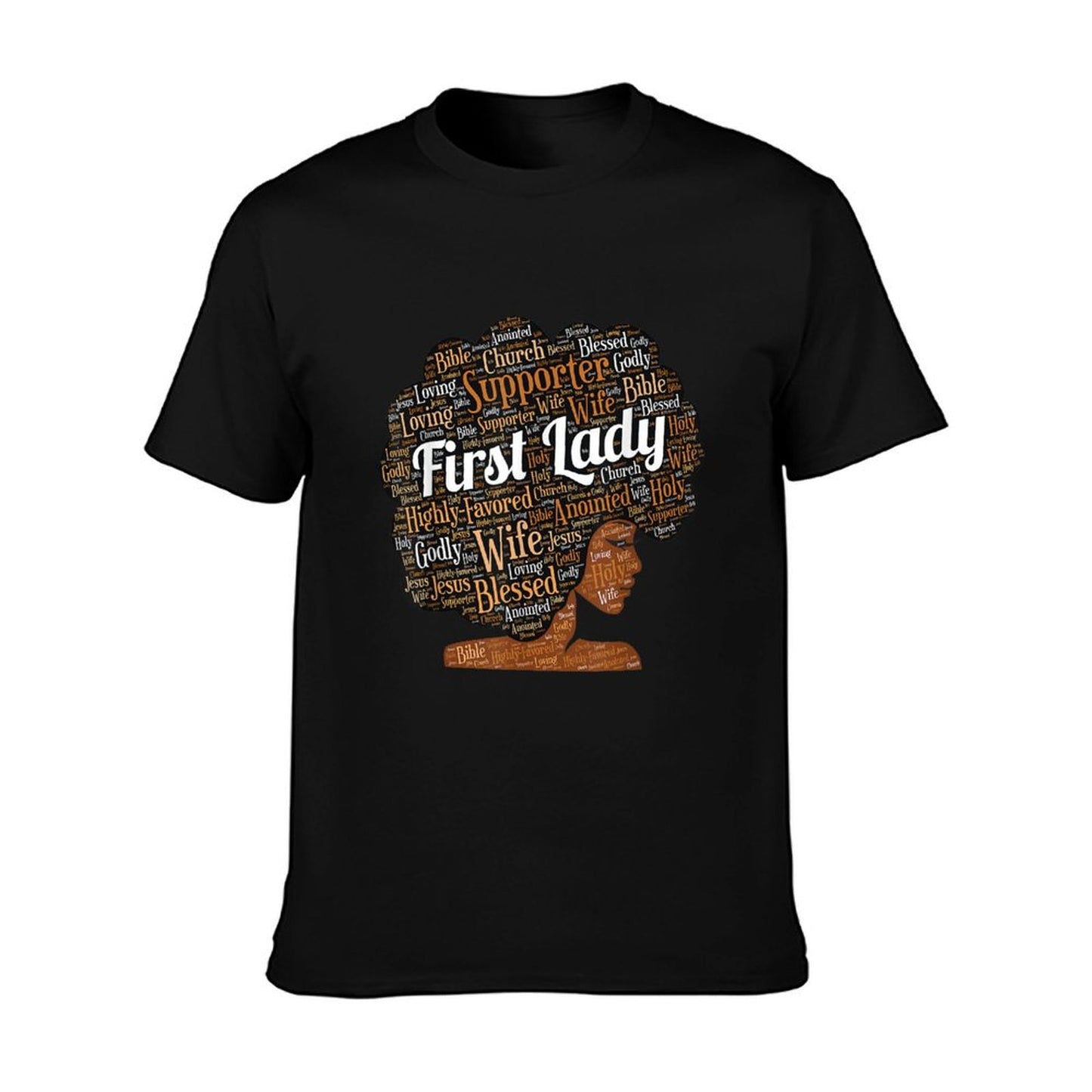 First Lady  Pastor&#39;s Wife Black Woman Afro T-Shirt