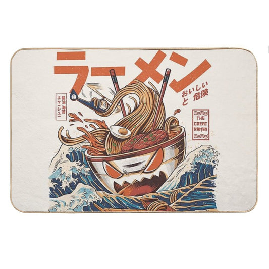 The Great Ramen Off Kanagawa Bath Mat