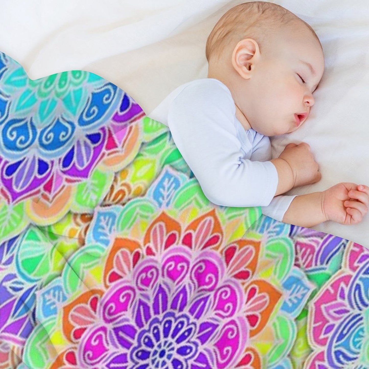 Psychedelic Summer Throw Blanket