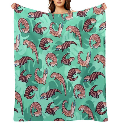 Blue Tongue Skink Throw Blanket