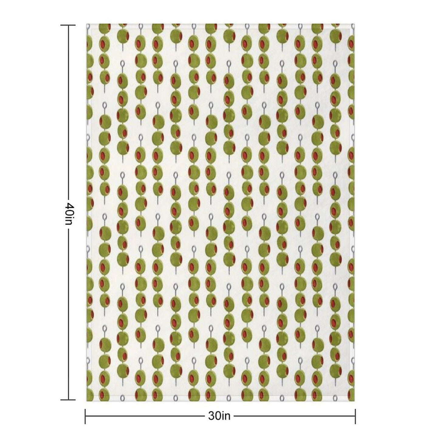 Martini Cocktail Olives  - Olives on A Stick Throw Blanket