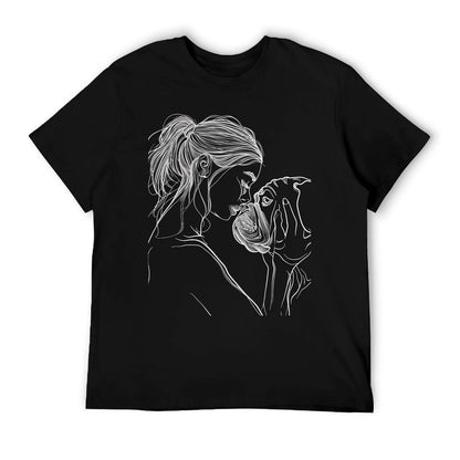 English Bulldog Mom Dog Art Mother&#39;s Day T-Shirt