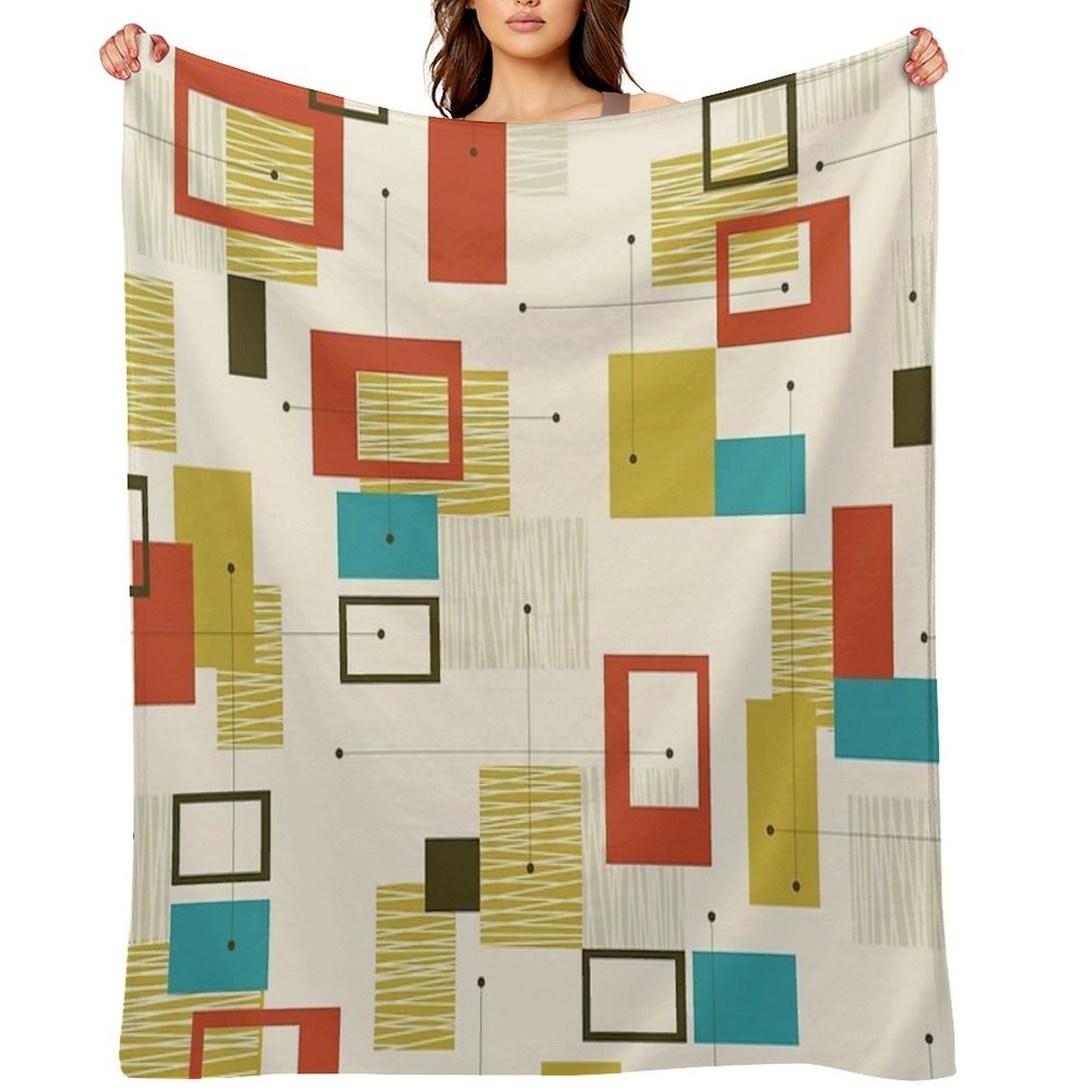 Mid Century Modern 1 Throw Blanket