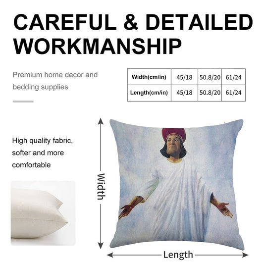 Lord Farquaad As God Linen Throw Pillow Cover