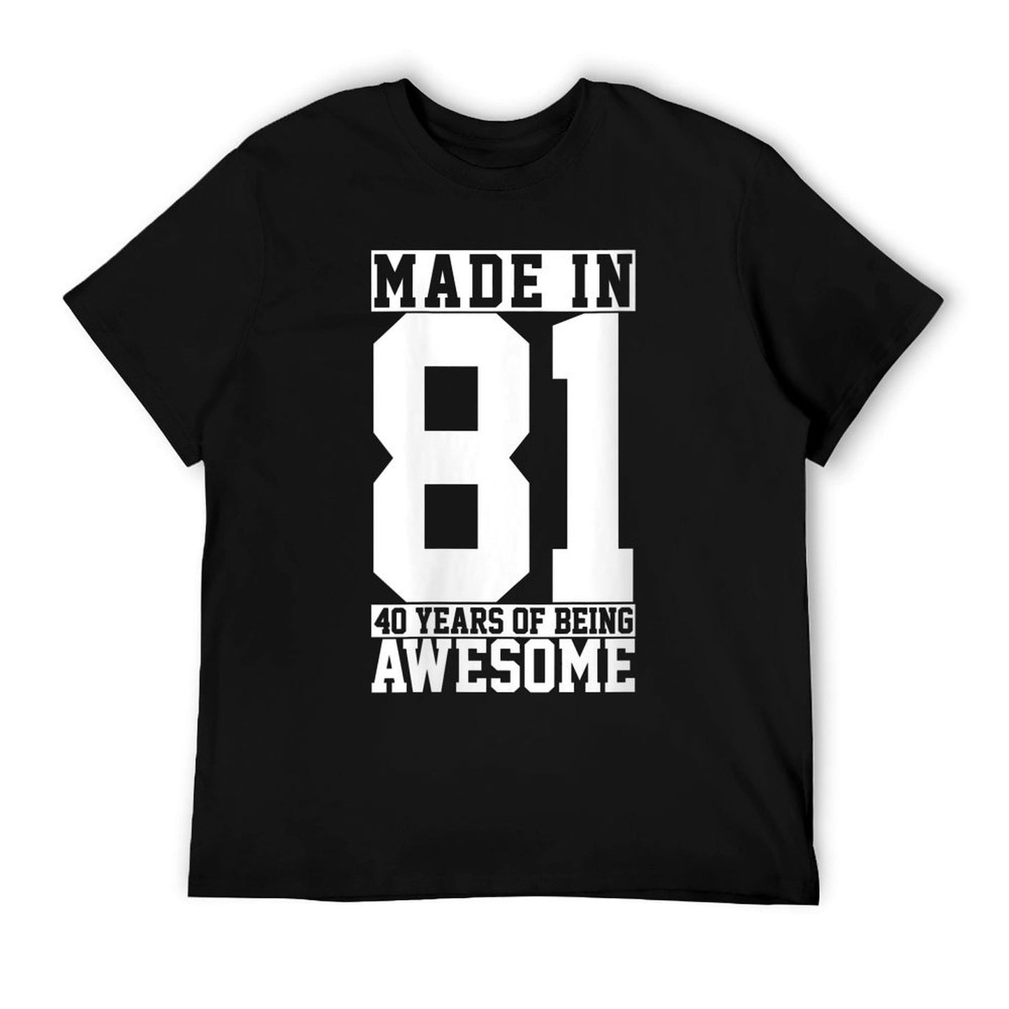 Womens 40th Birthday Gift 40 Years Vintage Awesome Since 1981  Relaxed-fit T-Shirt