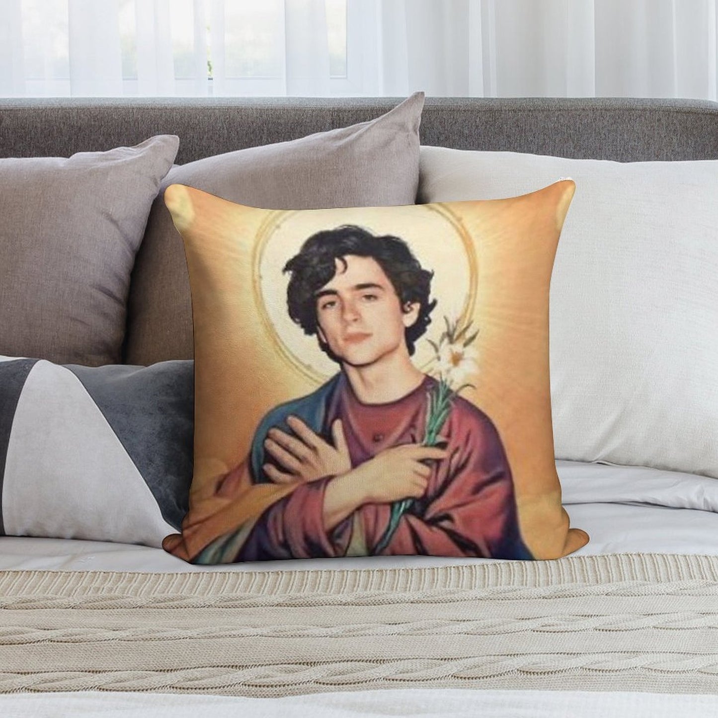 Timothee Chalamet Saint Soft Skin-Friendly Throw Pillow