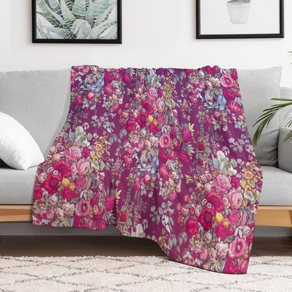 Bouquety Throw Blanket