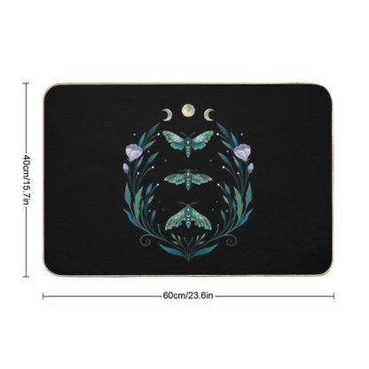 Lime Hawk Moths Night Bath Mat