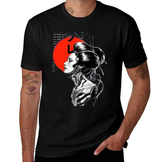Cyberpunk Vaporwave Japanese  Cotton T-Shirt