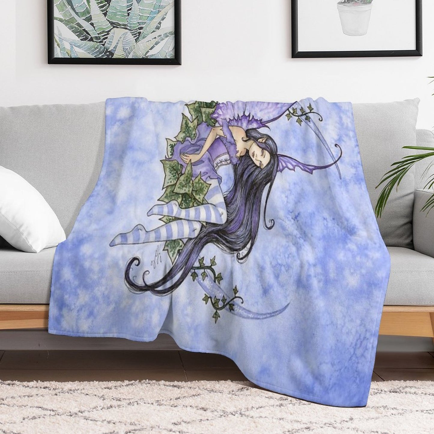 Ivy Moon Throw Blanket
