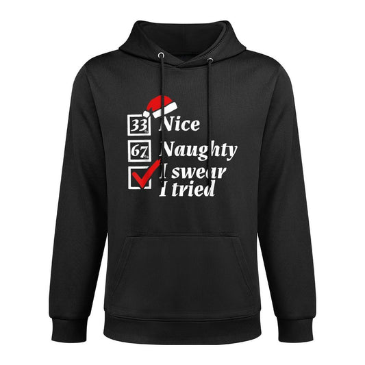 Funny 67 Meme I Swear I Tried 6-7 Christmas Breathable Fabric Hoodie
