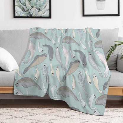Seals Throw Blanket
