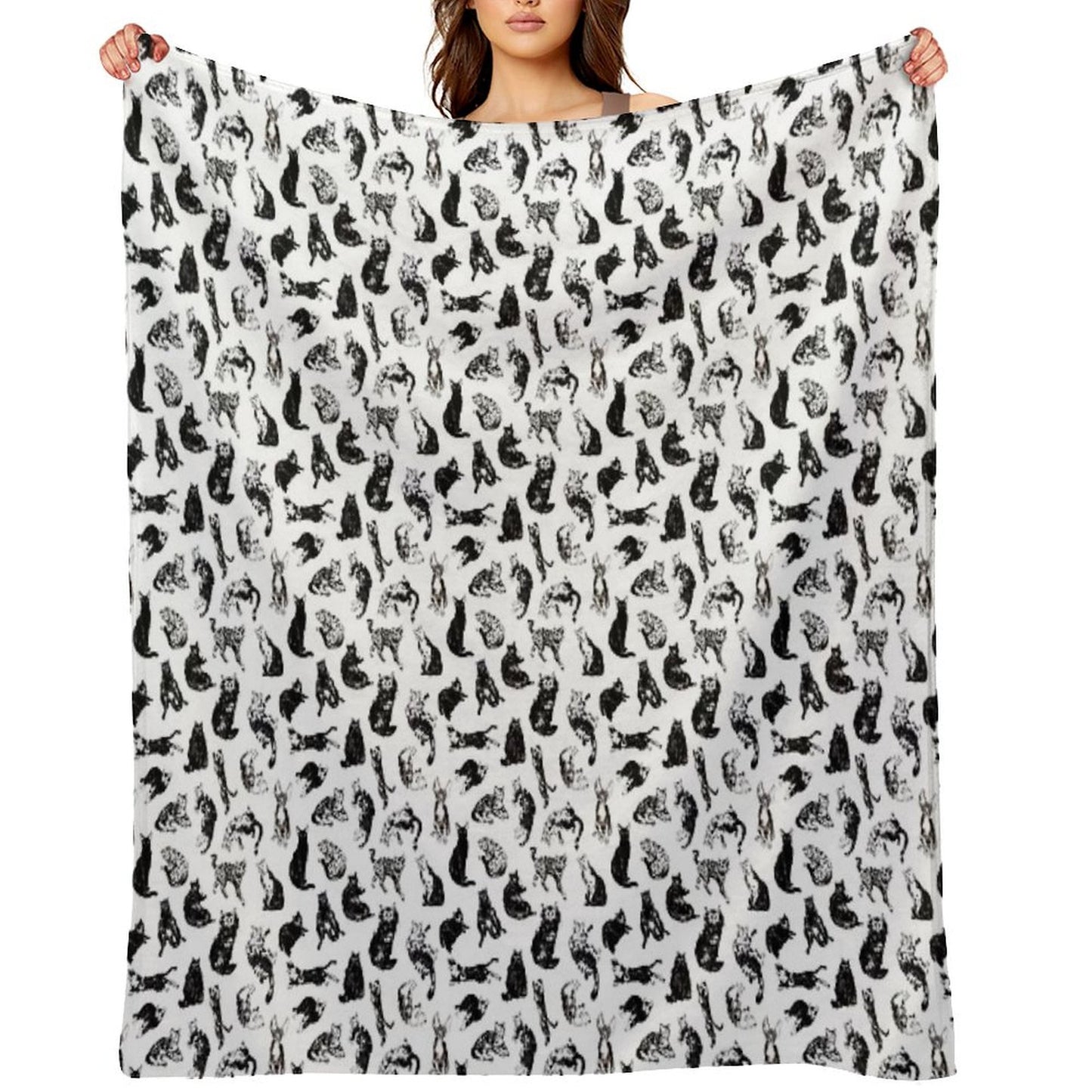 Kitty Kitty, Bang-bang! Throw Blanket