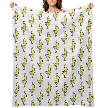 Ahiru Duck Chibi Throw Blanket