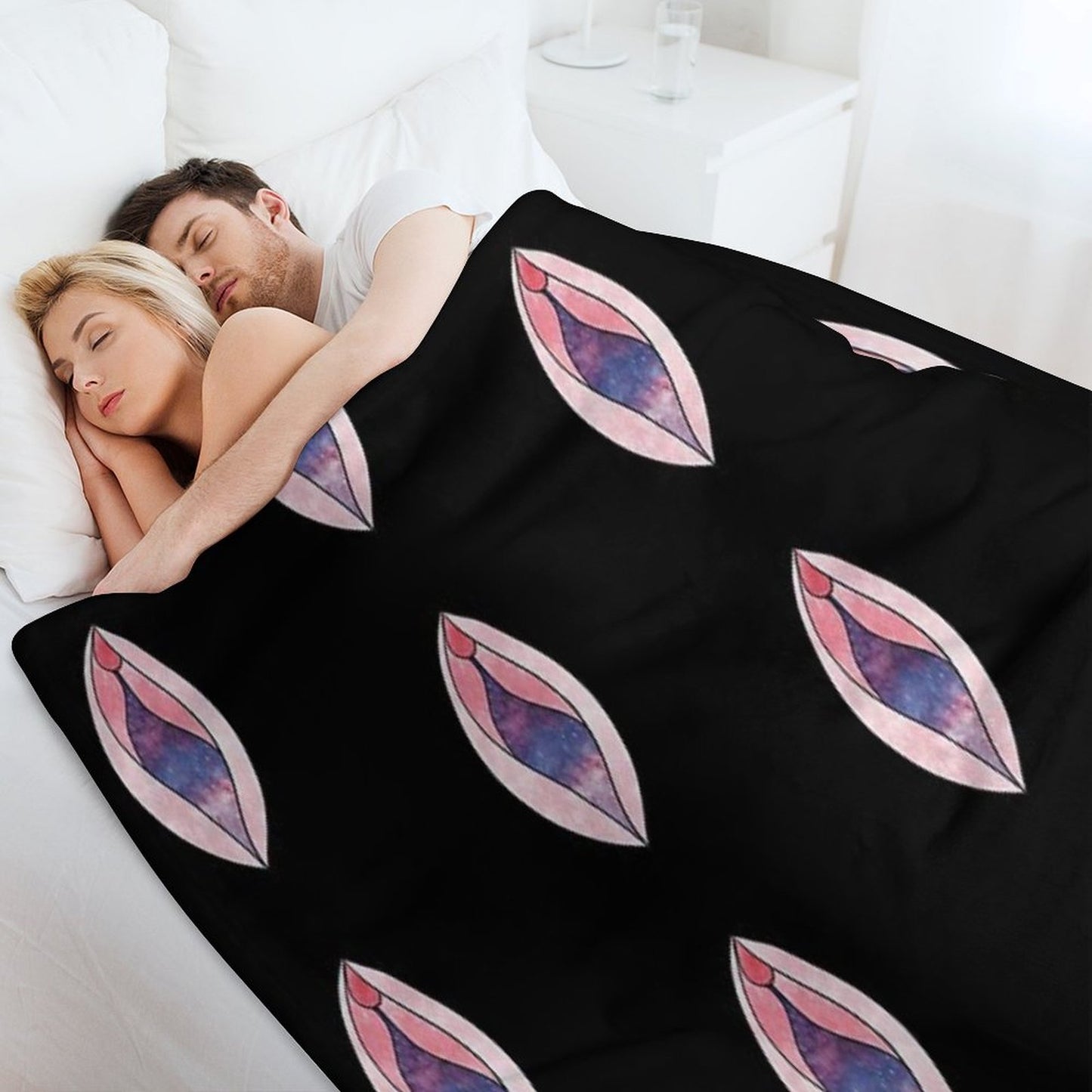 Galaxy Vulva Throw Blanket