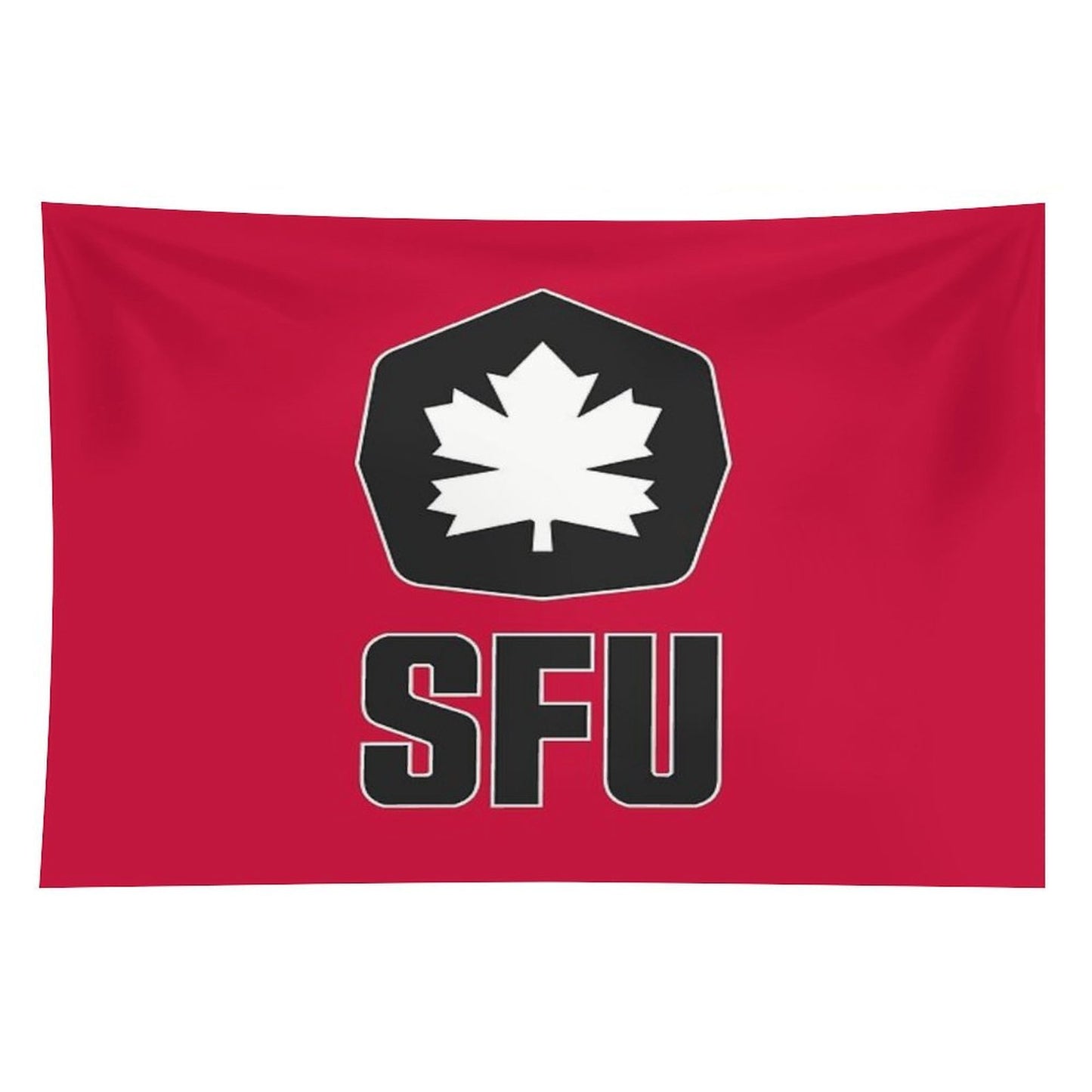 SFU Athletics Black White Tapestry
