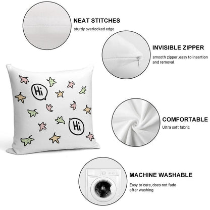Heartstopper - Charlie And Nick - Hi Soft Ultra-Soft Texture Throw Pillow