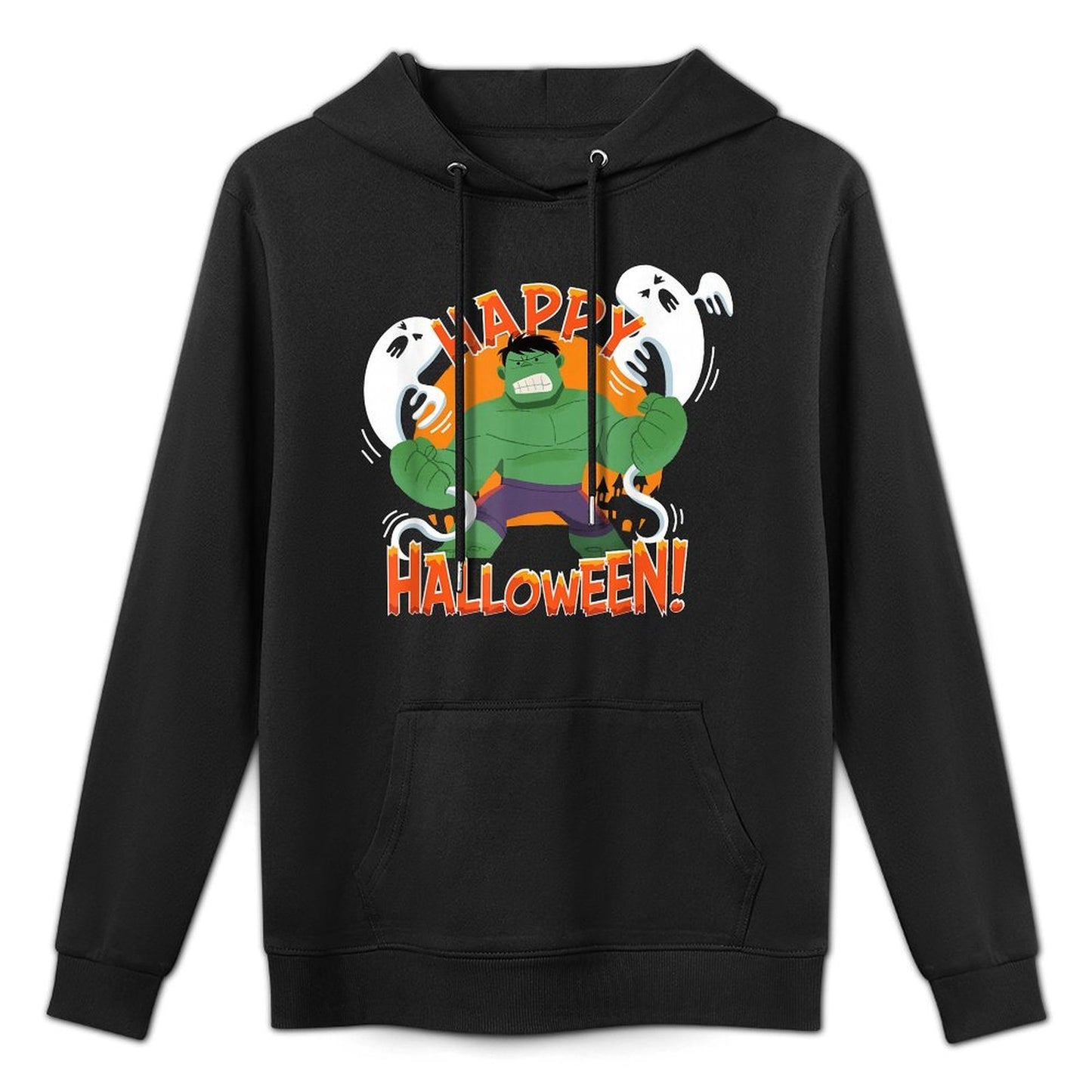 Marvel Hulk Happy Halloween Kangaroo Pocket Hoodie