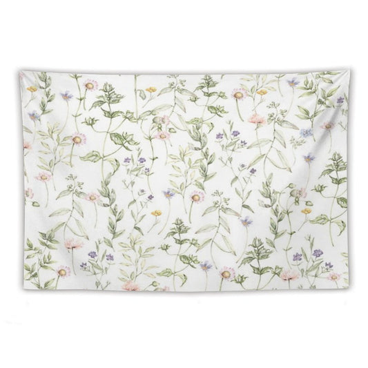 Pastel Vintage Flowers Tapestry
