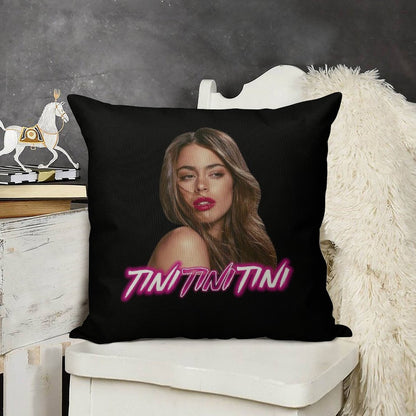 Tini Tini Tini Linen Throw Pillow Cover