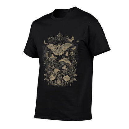 Butterfly Grunge Fairycore Therian Clothing Cute Moth Aesthetic Floral for Women & Girls, Unisex-Adults & Kids, Brown, S  Quick-drying T-Shirt