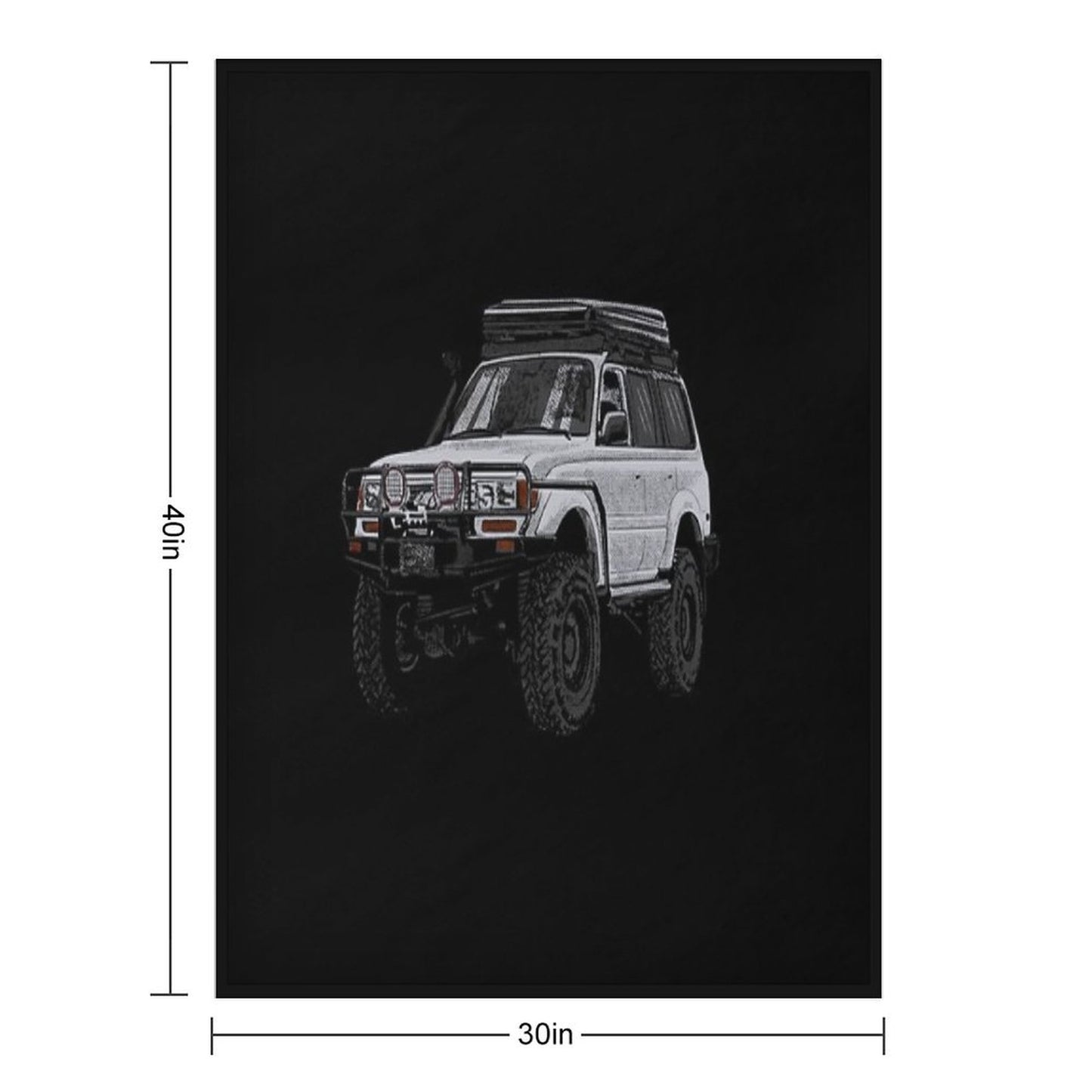 Landcruiser T-ShirtLc80 Yota Throw Blanket