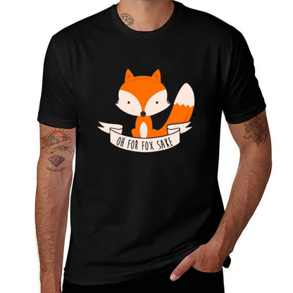 Oh For Fox Sake  Rolled Sleeves T-Shirt