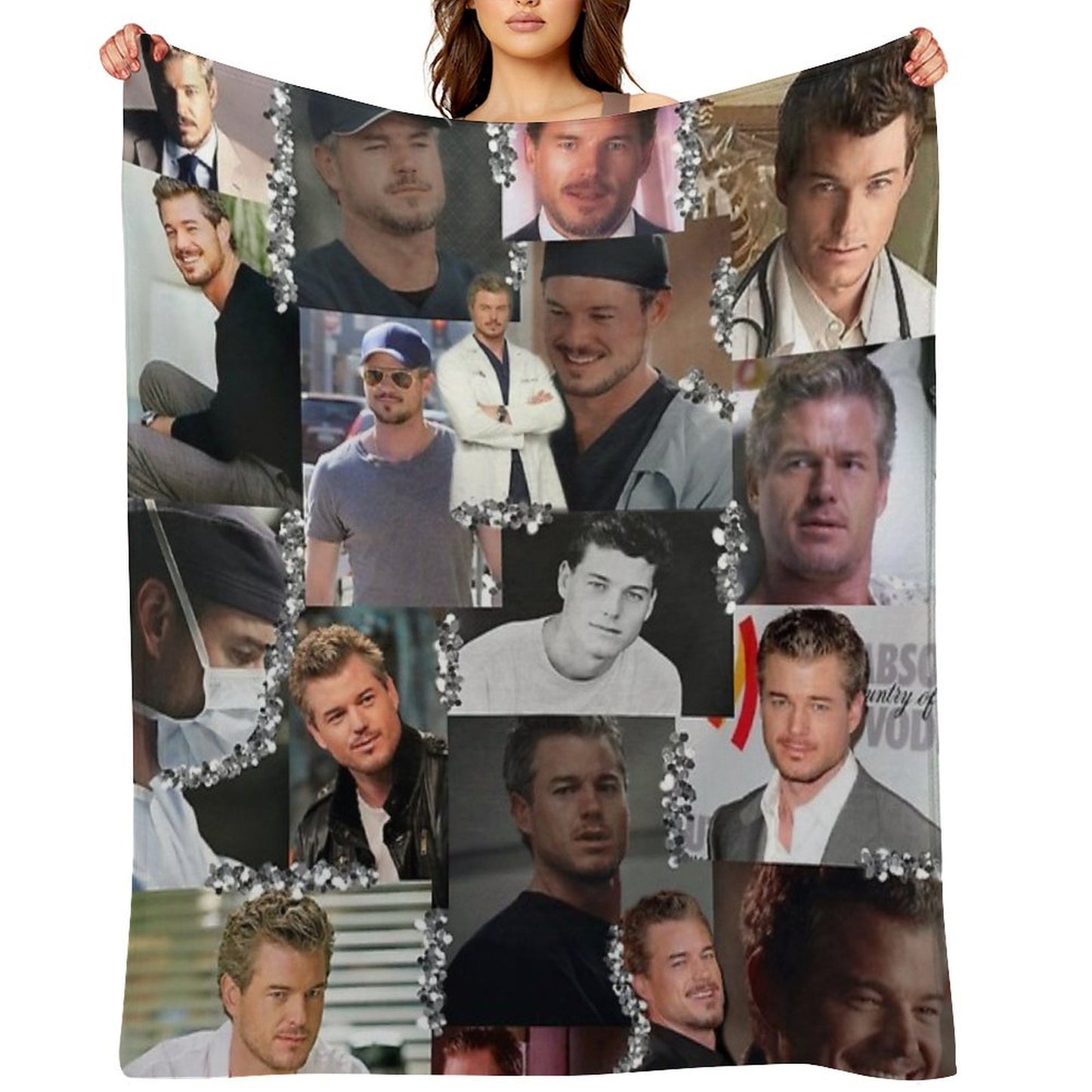 Mark Sloan Collage Throw Blanket