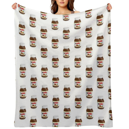 Real Nutella Throw Blanket