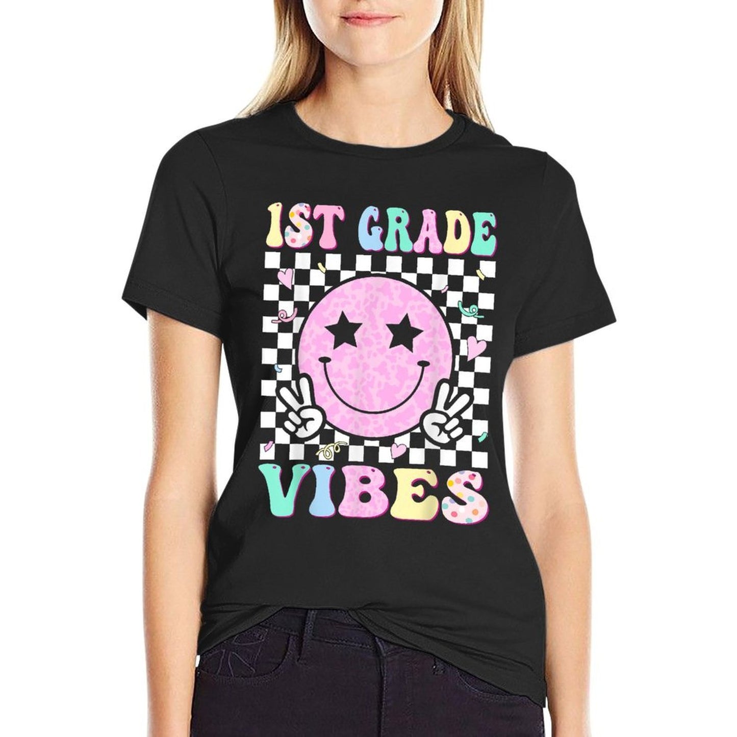 1st Grade Vibes First Day of School 1st Grade First Grade  Quick-drying T-Shirt